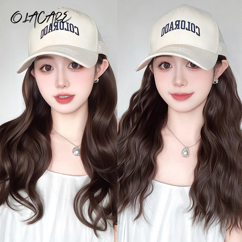 Synthetic 12inch Baseball Wig White Hat Wigs Cap With Hair Naturally Connect Short Hair Baseball Cap Adjustable Breathable