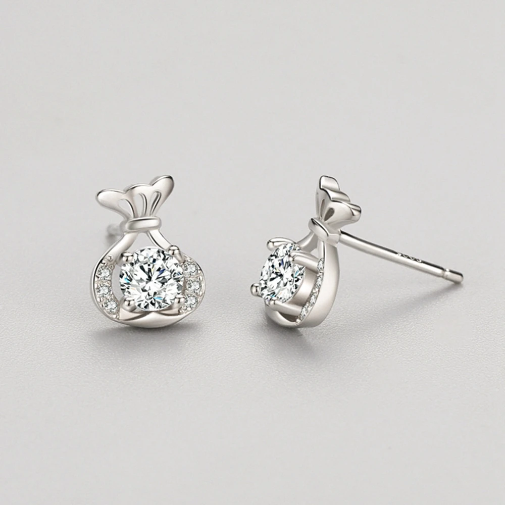 PuBang Fine Jewelry 925 Sterling Silver VVS Gem High Carbon Diamond Cocktail Stud Earrings for Women Wedding Gifts Drop Shipping
