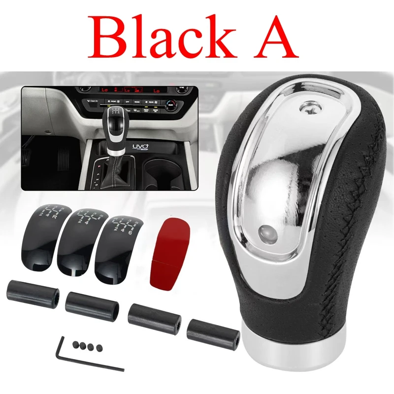5 or 6 Speed  Leather Red Gear Knob Car Gear Shift Knob Shifter Knob Gear Stick Shift Knob Lever Manual Transmission