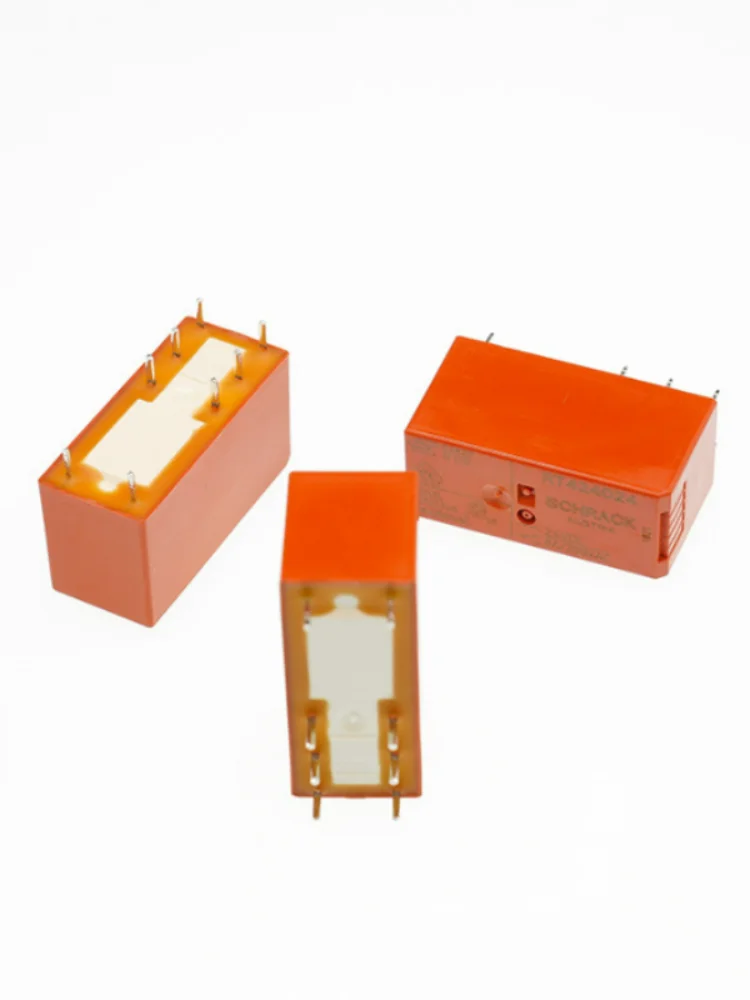 2Pcs 100% Original RT424012 RTE24012 RT424024 RTE24024 RT424005 RT314012 RT314024 5-110VDC 230VAC 8A 8 pin 2 open 2 close RELAY