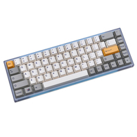 139 Keys/set Retro Grey White Theme Keycaps PBT Dye Subbed Key Caps Cherry Profile Keycap For 61 64 68 75 84 87 96 104 Keyboards