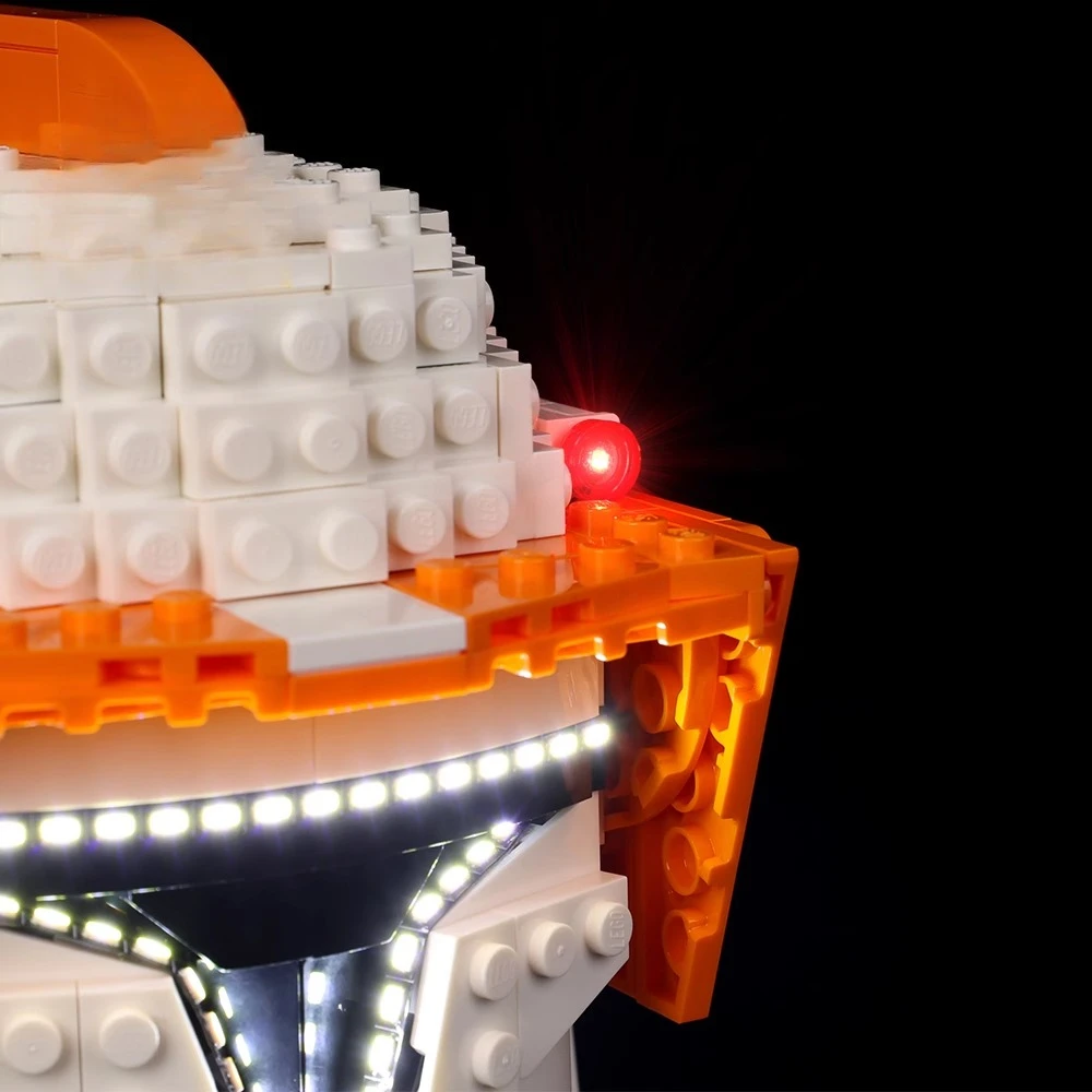 LED Light Set for LEGO Clone Commander Cody Helmet 75350 Building Blocks