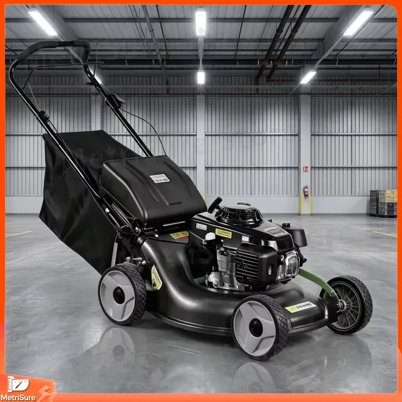 21 Inch 4 Stroke Gas Lawn Mower Self Propelled Push Grass Cutter 65L Bag 10 Height Adjustable Garden Tool for Home Yard Care