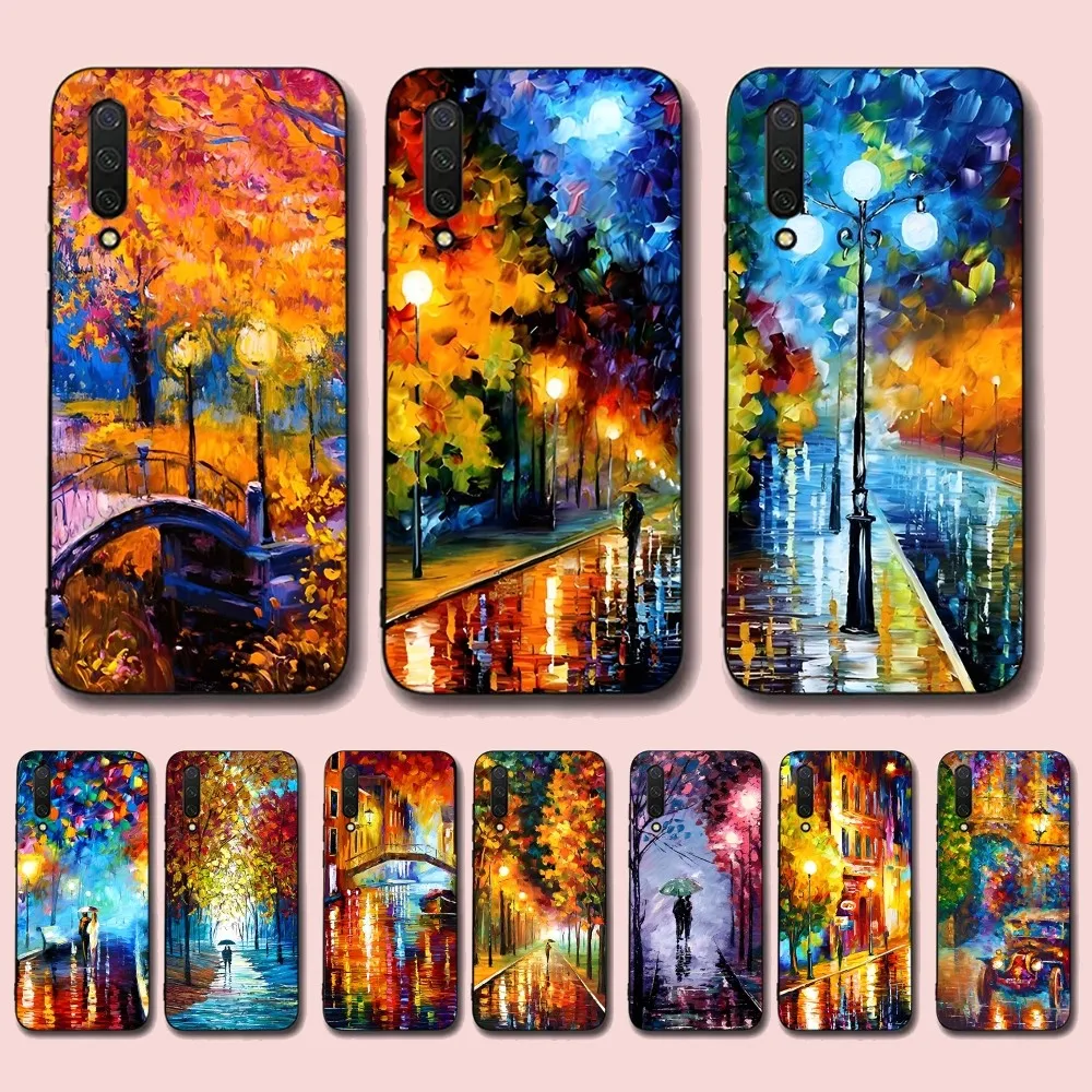 L-Leonid Oil A-Afremov  Painting Phone Case For Xiaomi Mi 5X 8 9 10 11 12 lite pro 10T PocoX3pro PocoM3 Note 10 pro lite