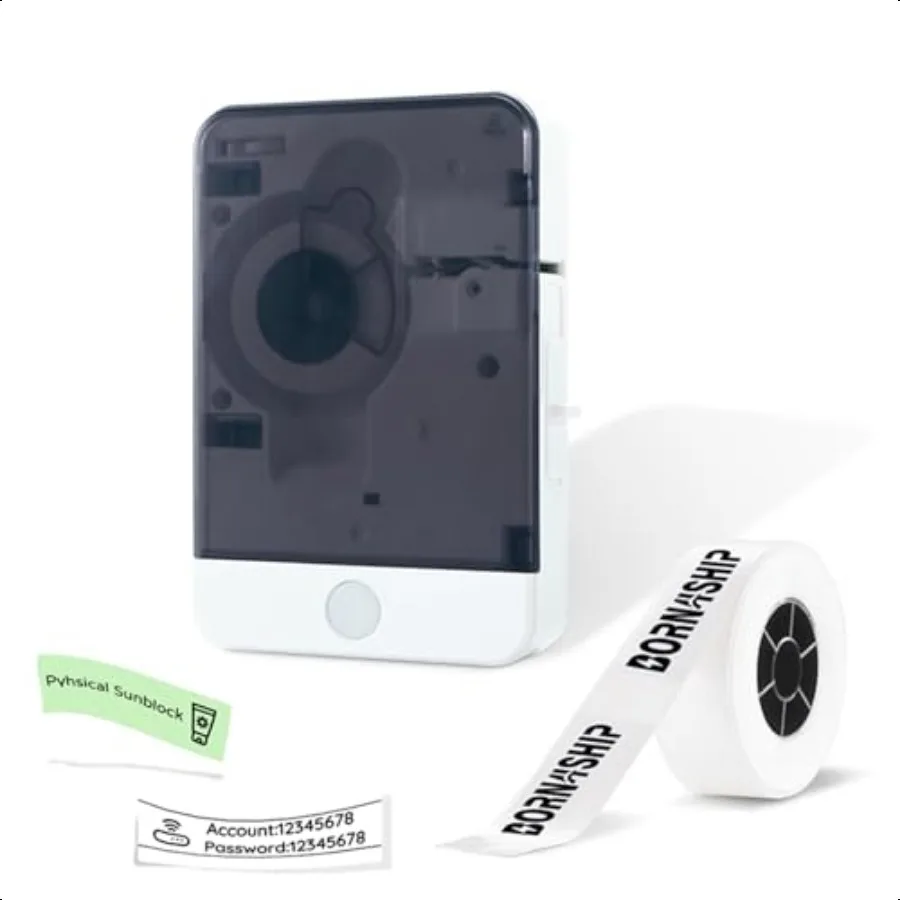 Etichettatrice Bluetooth hine con nastro HP6C Etichettatrice portatile per articoli scolastici Mini stampante per etichette per piccoli etichettatrici aziendali Mul