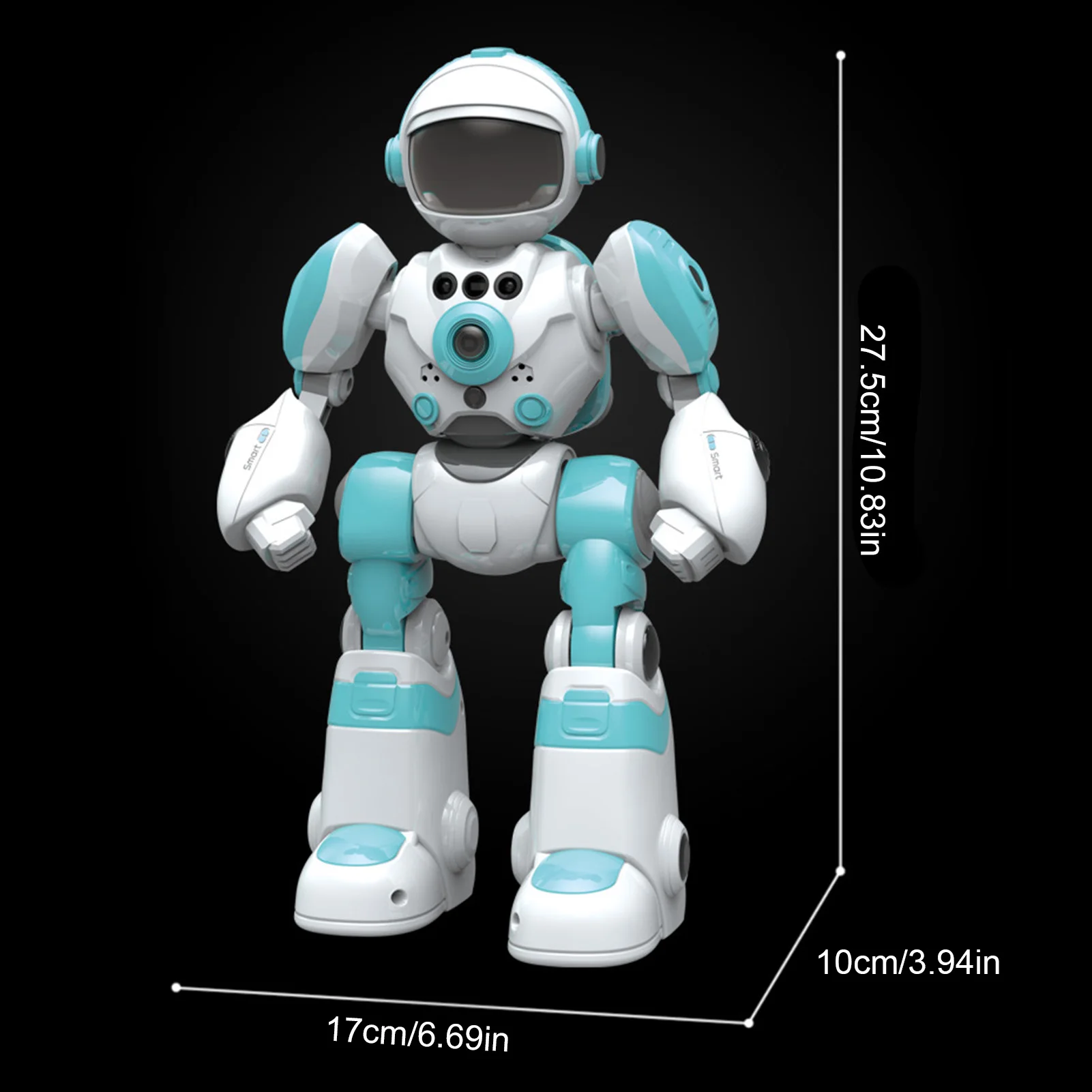 Giocattoli robot telecomandati Robot programmabile creativo con funzioni di danza musicale Giocattolo educativo di intrattenimento genitore-figlio