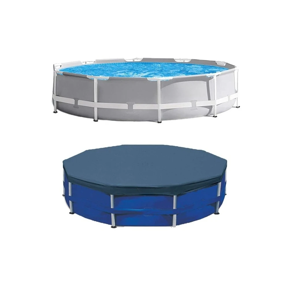 10 Foot x 30 Inches Pool w/ 10-Foot Round Above Ground Pool Cover, Customized