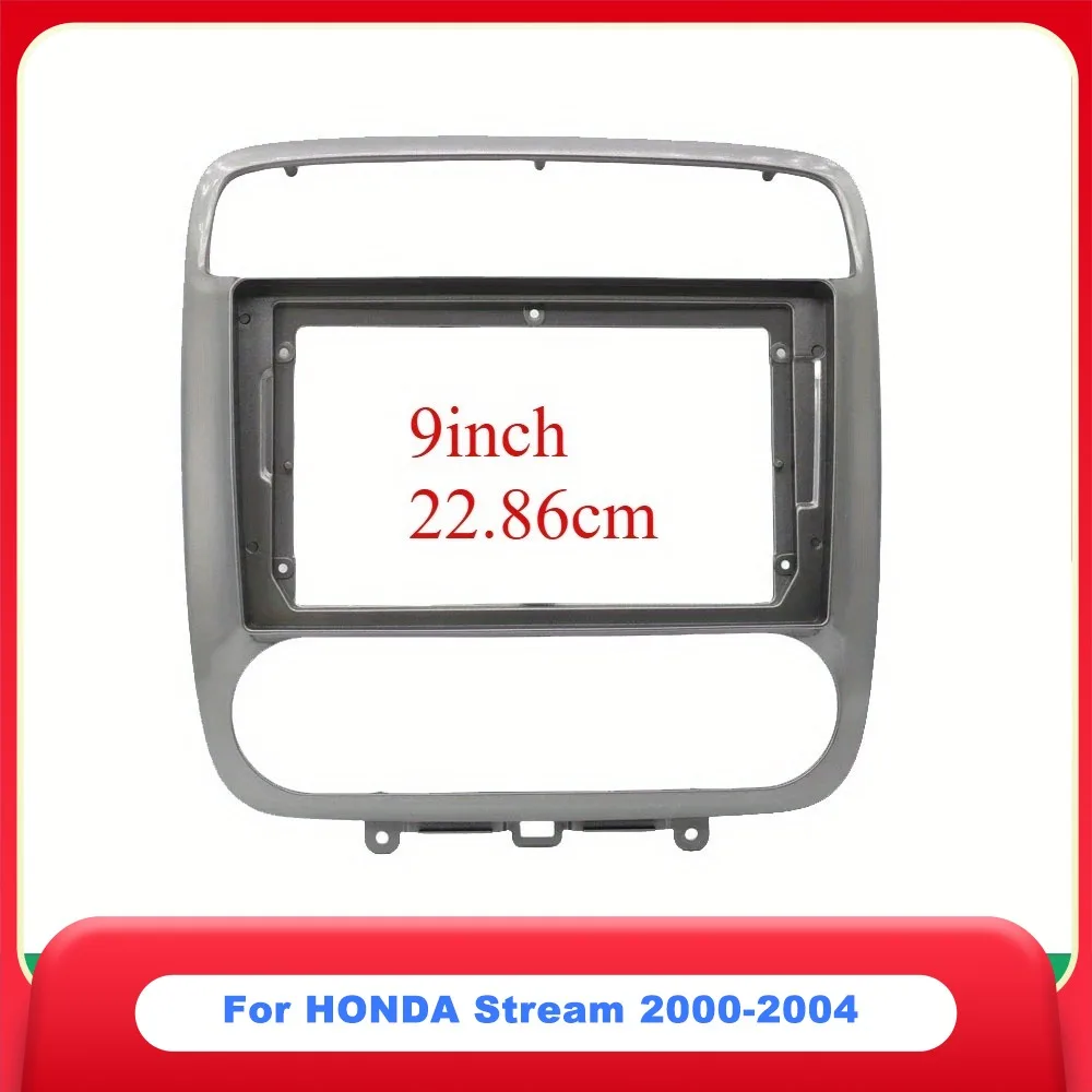 

9-дюймовый автомобильный радиоприемник для HONDA Stream 2000-2004, стерео DVD-плеер, установка объемной панели, комплект лицевой панели, аудиорамка, рамка