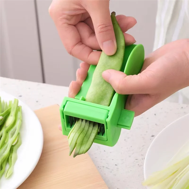 

French Bean Slicer Cutter Fruit Stringer Peeler Universal Kitchen Gadget Forhome Use B-B91B