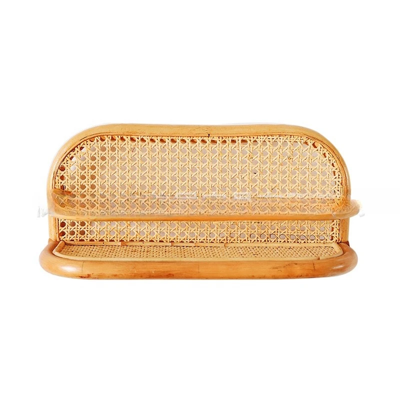 Handmade rattan storage newspaper storage rack children's photo photography decoration real rattan