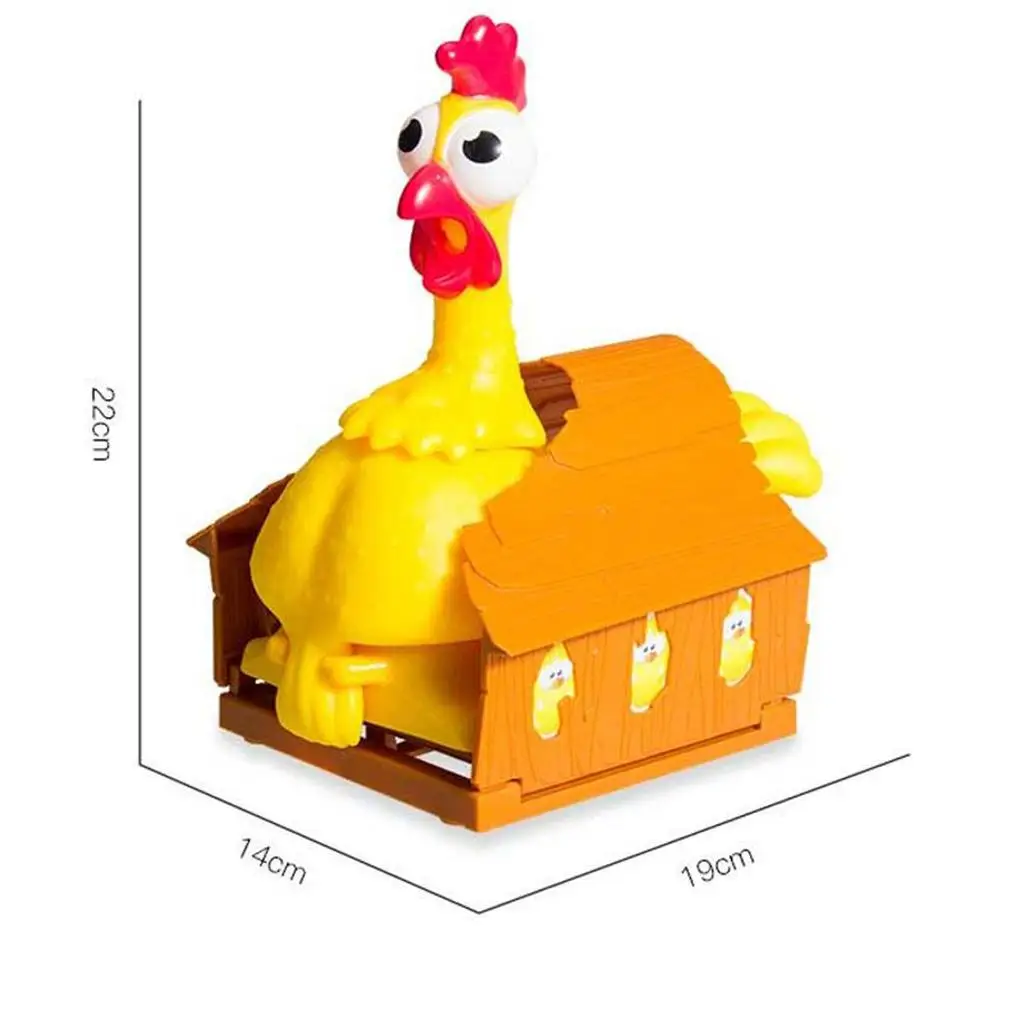 Jeu de société en plastique jetable pour la famille, poule porte-bonheur, poule pondeuse René, loisirs, fête