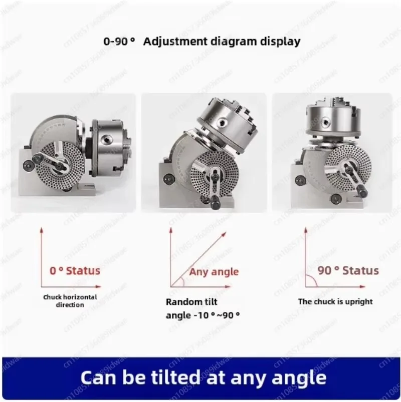 5 Inch Dividing Head 3 Jaw Chuck Precision Semi Universal Dividing Head For Milling Machine Rotary Table