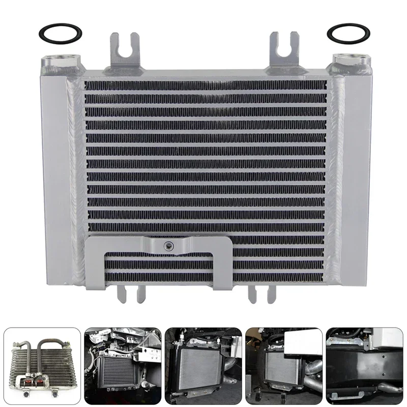 Aluminum Upgrade Drop-in Fitment Oil Cooler Fits for Nissan GT-R R35 2009-2019 Silver/Black