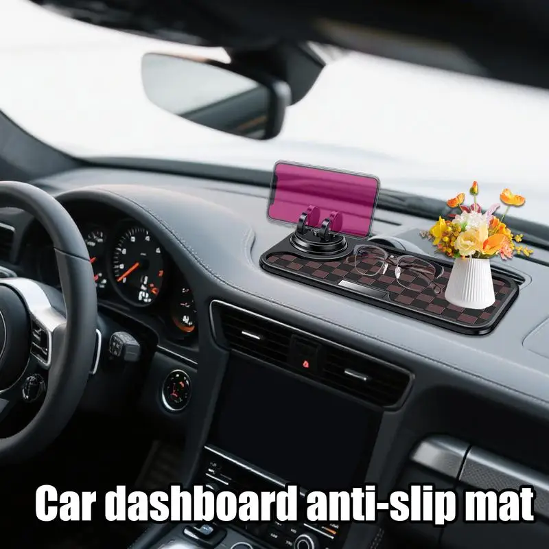 

Sticky Pad For Car Dashboard Anti Slip Car Dashboard Mat Gripper Multifunctional Organizer Tray Holder For Gps Cell Mobile
