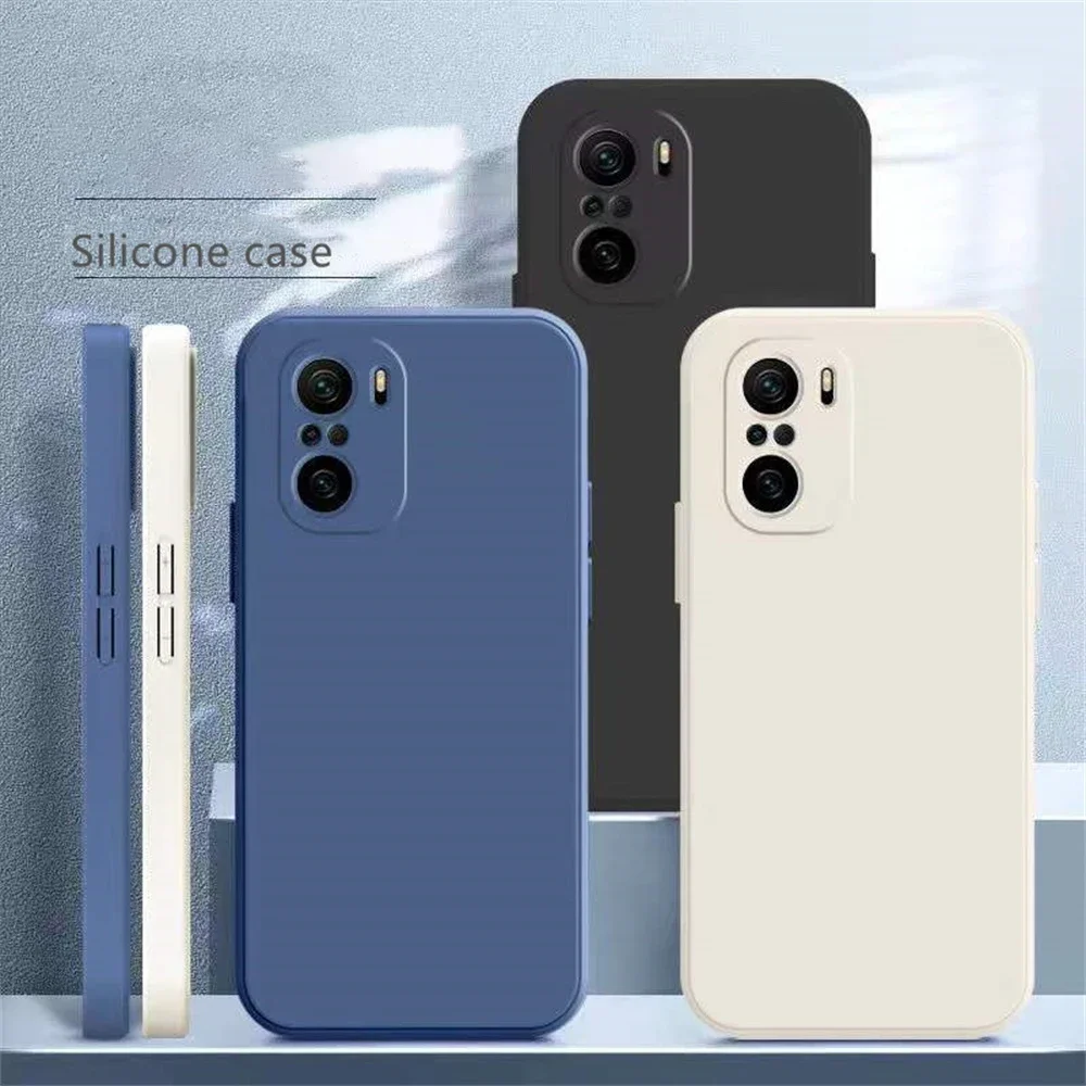 Für Xiaomi Poco F3 Hülle Ultra Slim Soft TPU Einfarbige Silikon Handyhülle Für Xiaomi Poco F3 F3 GT 5G Stoßfeste Rückabdeckung.