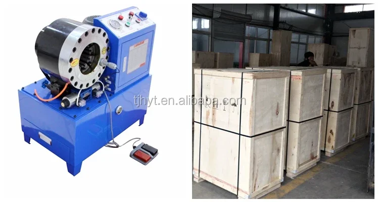 Operate conveniently oil pipe hydraulic press to make hoses