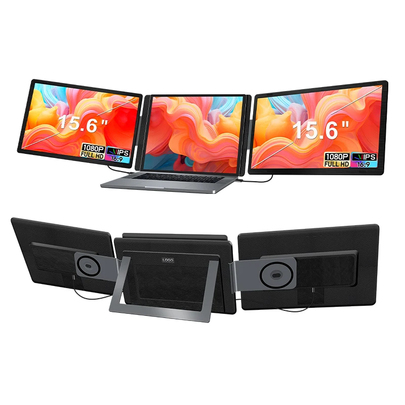 

2025 New Laptop Screen Extender 15.6" Portable Triple With Dual Screen Plug & Play Gaming For Laptop