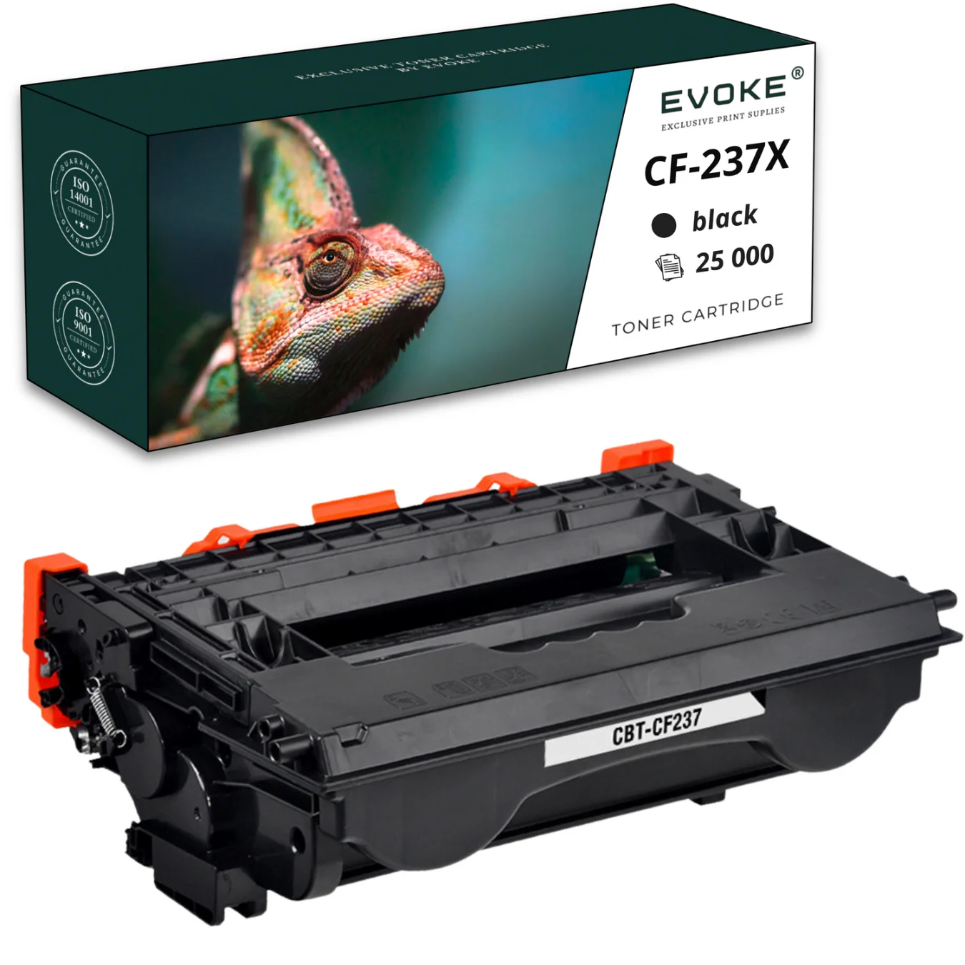 Evoke compatibele toner voor HP Cf-237X Cf237X Zwart 25000 pagina's Laserjet Enterprise Flow M631H M608X M631Z Flow M632Z M609Dn M632Fht M608Dn M609X M632H M608N M631Dn