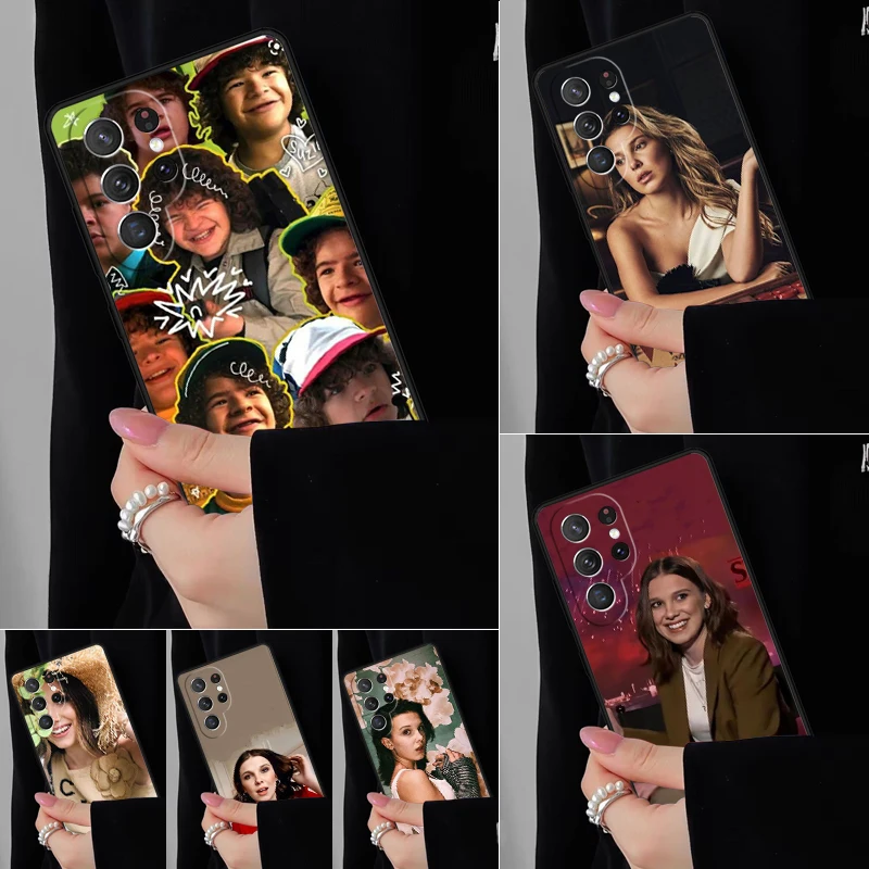 British actor Millie Bobby Brown Phone Case For Samsung Galaxy S25 S24FE S23 S22 S21FE S20 S10 Plus Ultra Note20 10Pro Cover