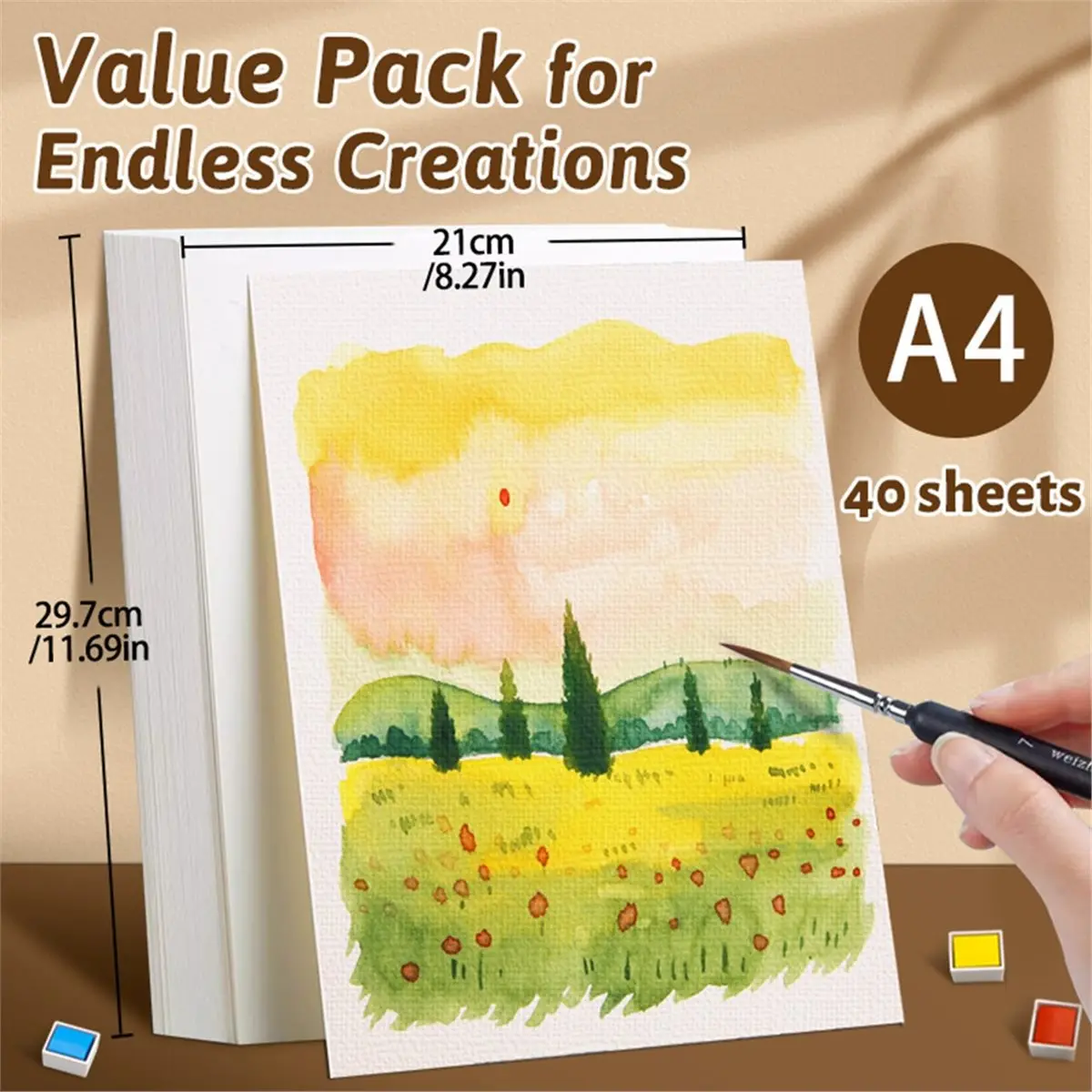 Eco-friendly A4 Artist Drawing Paper 230gsm for Cartoon Animation Painting Art Supplies