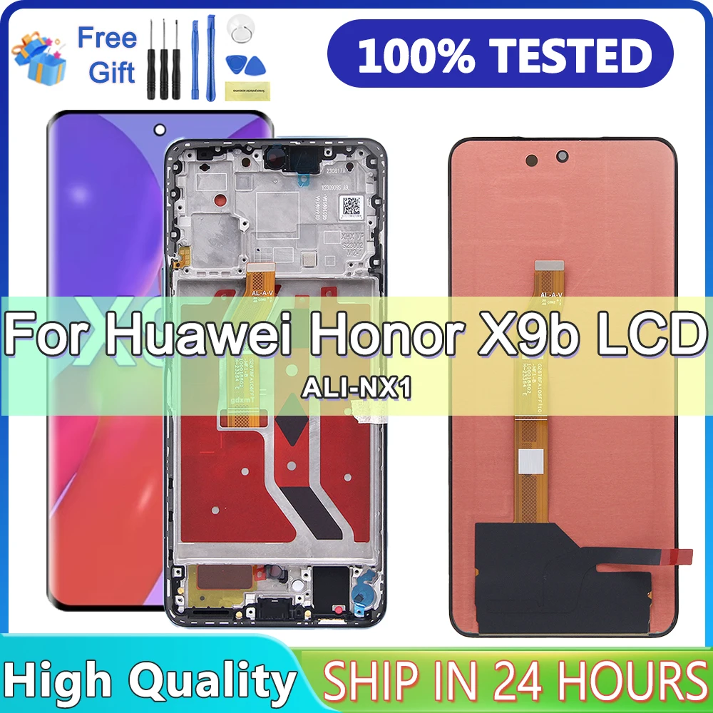 

6.78'' For Honor X9B ALI-NX1 LCD Display Touch Screen With Frame Digitizer Assembly Replacement For Honor X50 ALI-AN00 Display