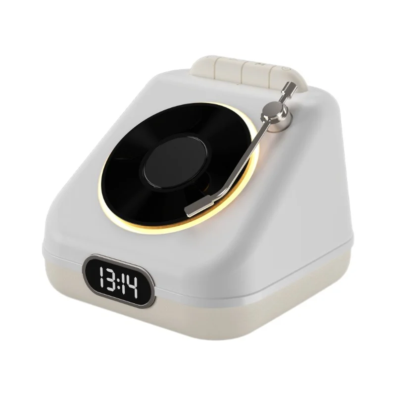 

New Retro Style Light Pickup Bt Portable Wireless Speaker With Fragrance Alarm Clock Subwoofer Gift