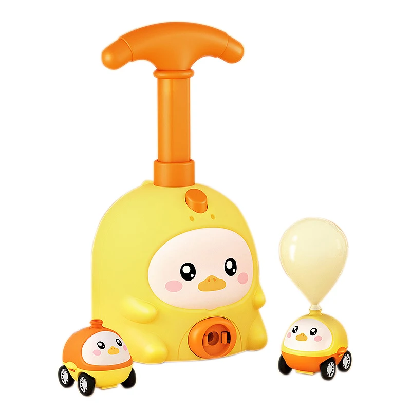 

Power Balloon Car Toy Aerodynamic Fun Ball Car Hand Push Inflator Air Pump Vehicle Educational Gifts For Kids