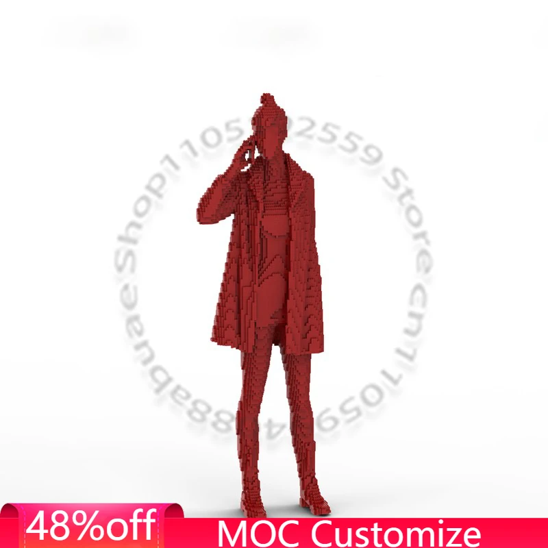 

11245 деталей: Романтическая женщина за телефоном (MOC), модульный конструктор, креативный дизайн, развивающая игрушка-конструктор для мальчиков, подарок