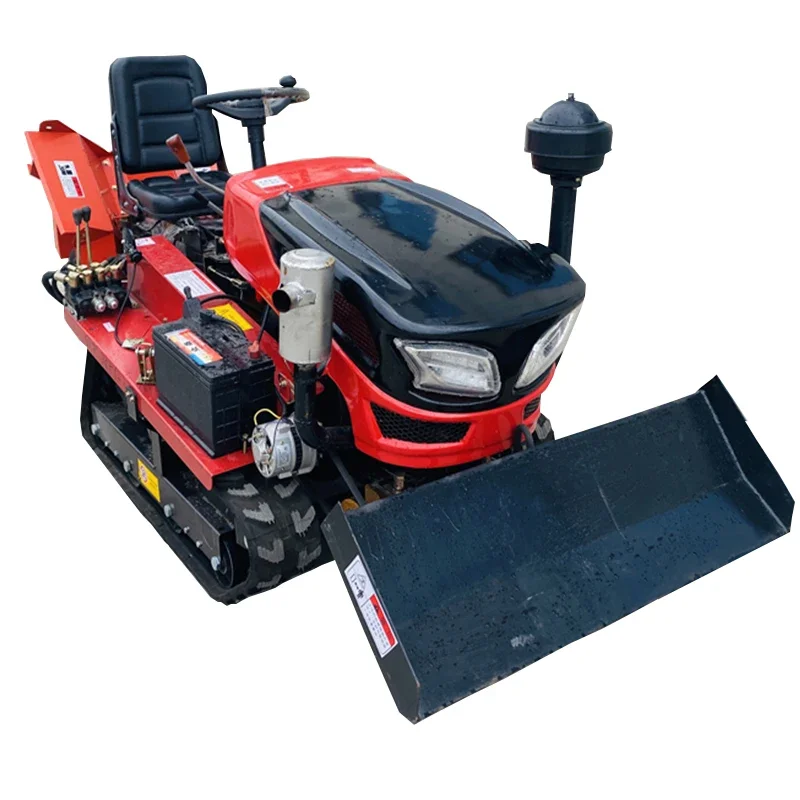 Vendita calda Piccolo coltivatore cingolato Multifunzionale 35HP Trattore cingolato Coltivatore Frutteto Macchine agricole