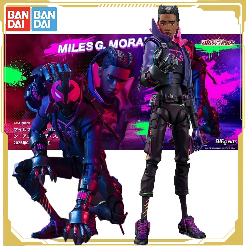 

Bandai Original S.H.Figuarts Miles G.Morales 160mm Action Figure Toys for Boys Girls Kids Gift Collectible Model Ornaments