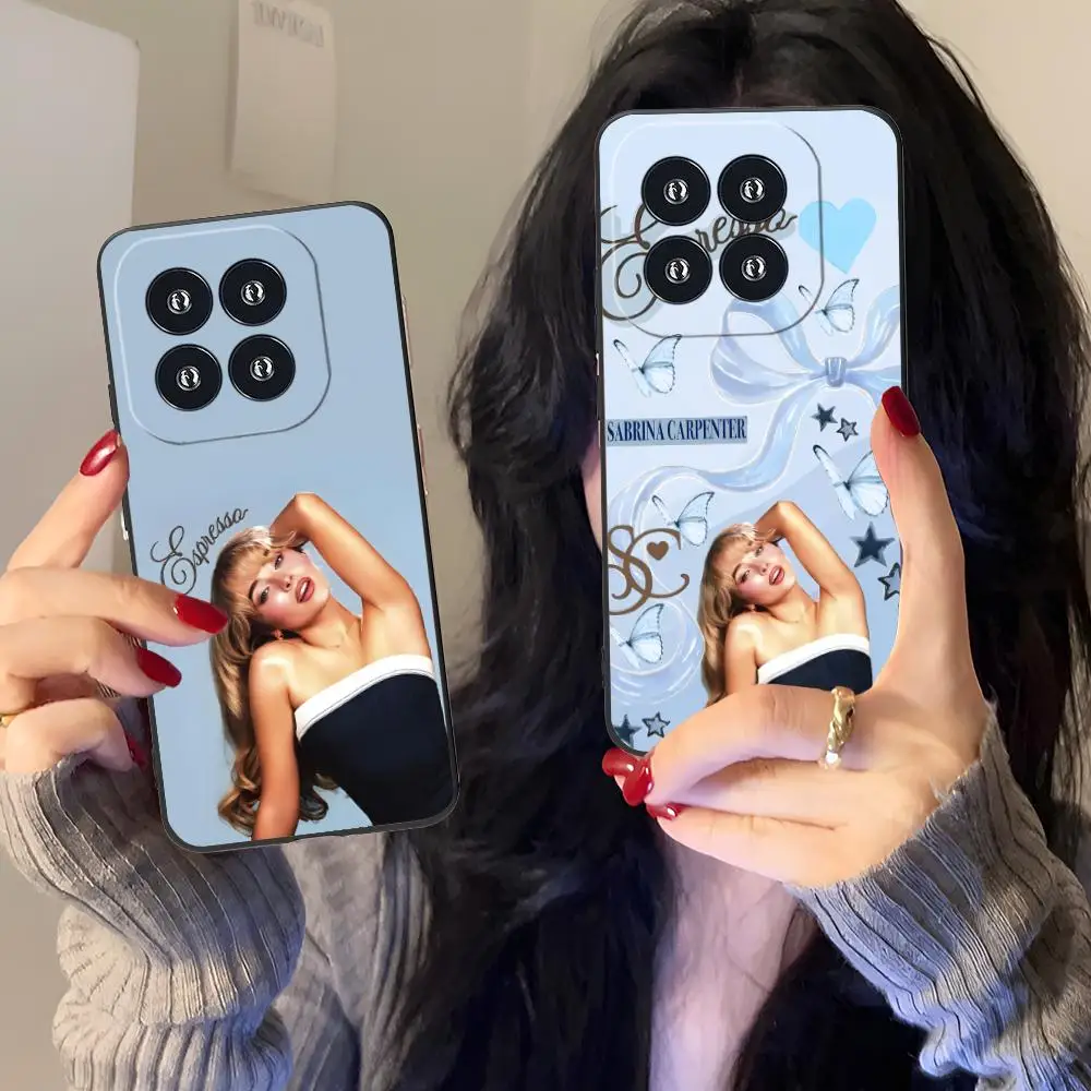 Sabrina Carpenter Mobile Phone Case for Xiaomi 15 14 13 12 Mi 11 T Ultra Lite Pro S X 5G Colour Printing Cover Smartphone Pretty