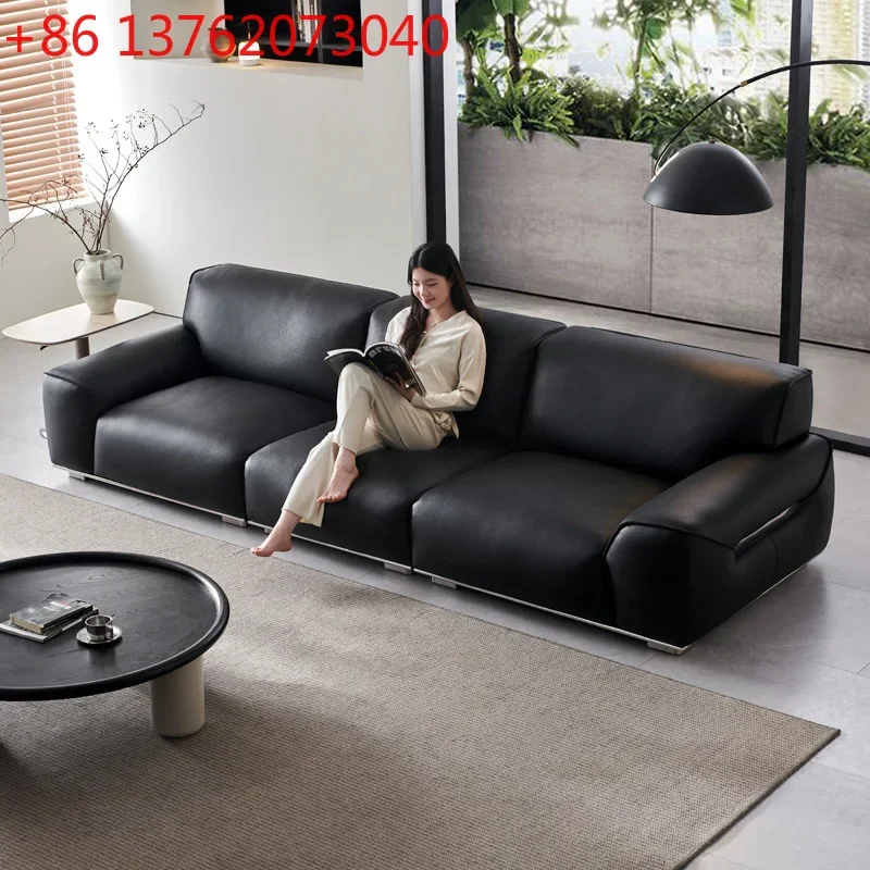 

Новый кожаный диван Foshan Big Bison для гостиной, прямой диван-софа.