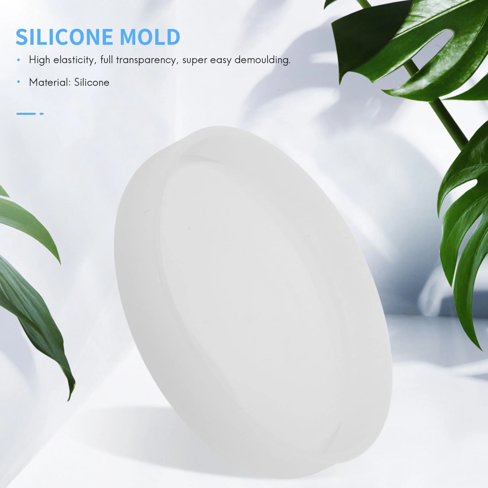 ABQR 4 Pack Big Diy Round Coaster Silicone Mold, Diameter 3.94Inch/10Cm, Molds For Casting With Resin, Cement