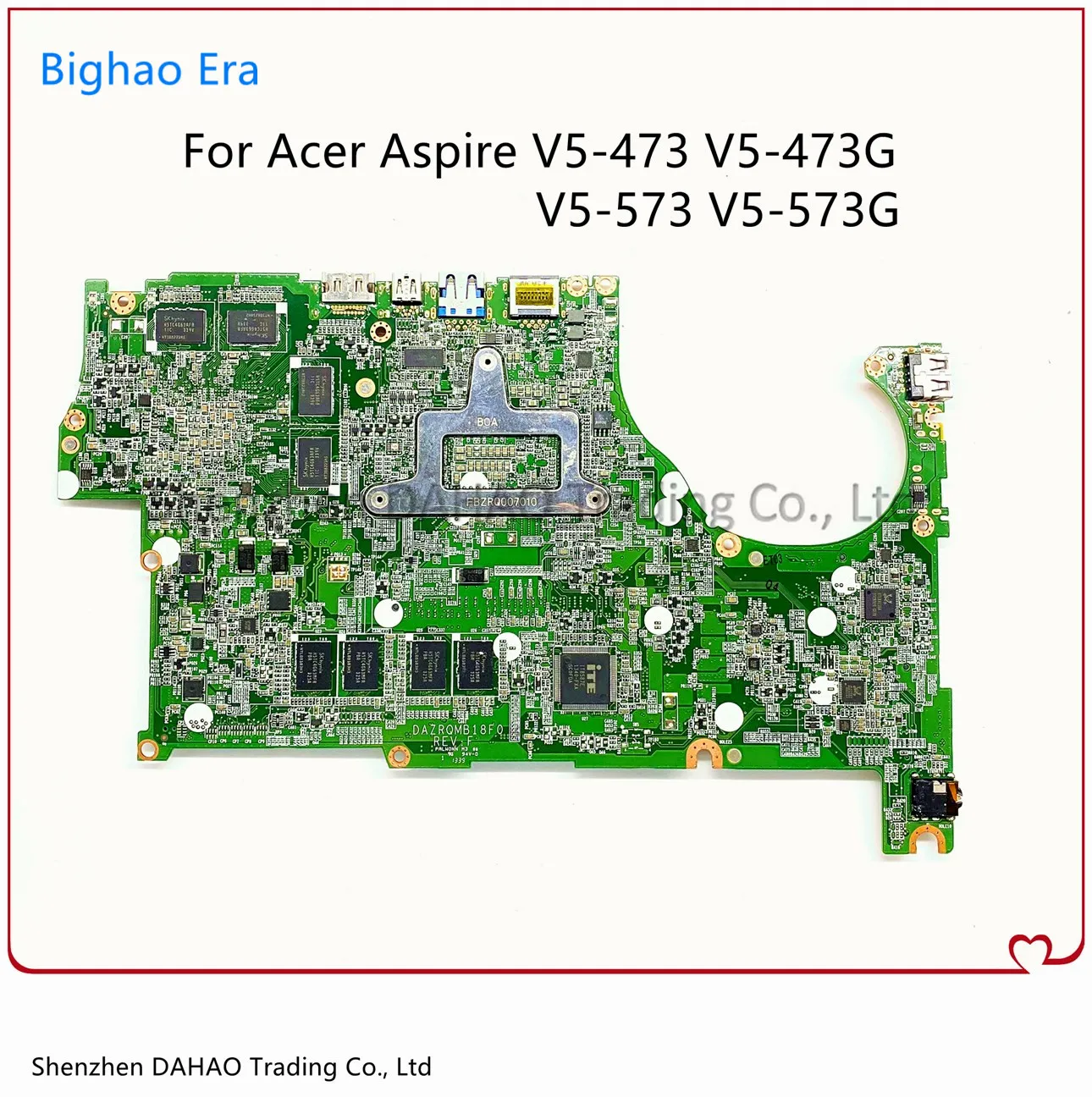 DAZRQMB18F0 For Acer Aspire V5-573 V5-473 V5-473G V5-573G Laptop Motherboard With I7-4500U/4510U 4G-RAM GT750M 4G-GPU