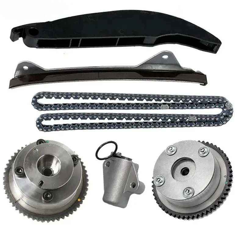 

24321-2E000 Комплект цепи ГРМ с выхлопной и впускной шестерней CVVT — подходит для Kia Soul, Hyundai Elantra 1.8L/2.0L L4.