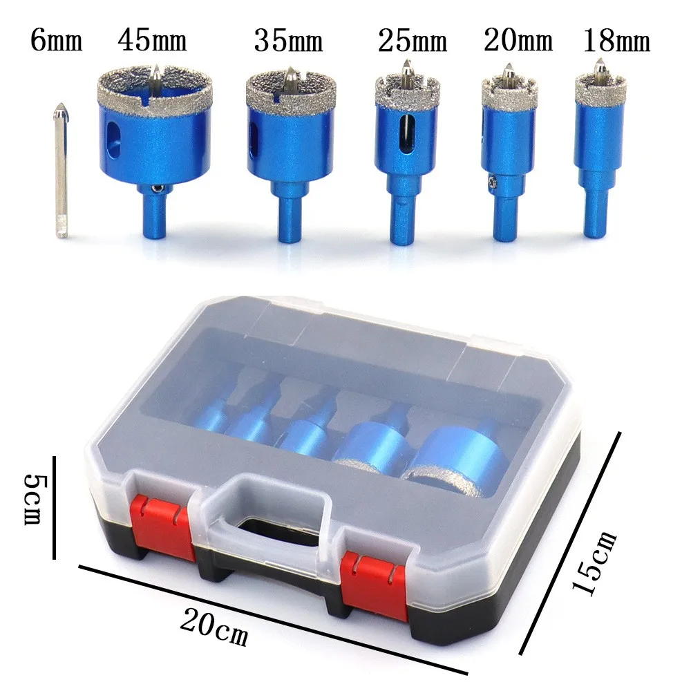 

Diamond Coated Drill Bits Set hole saw Ceramic Tile Hole Saw with position drill for Glass Marble Granite Stone Porcelain