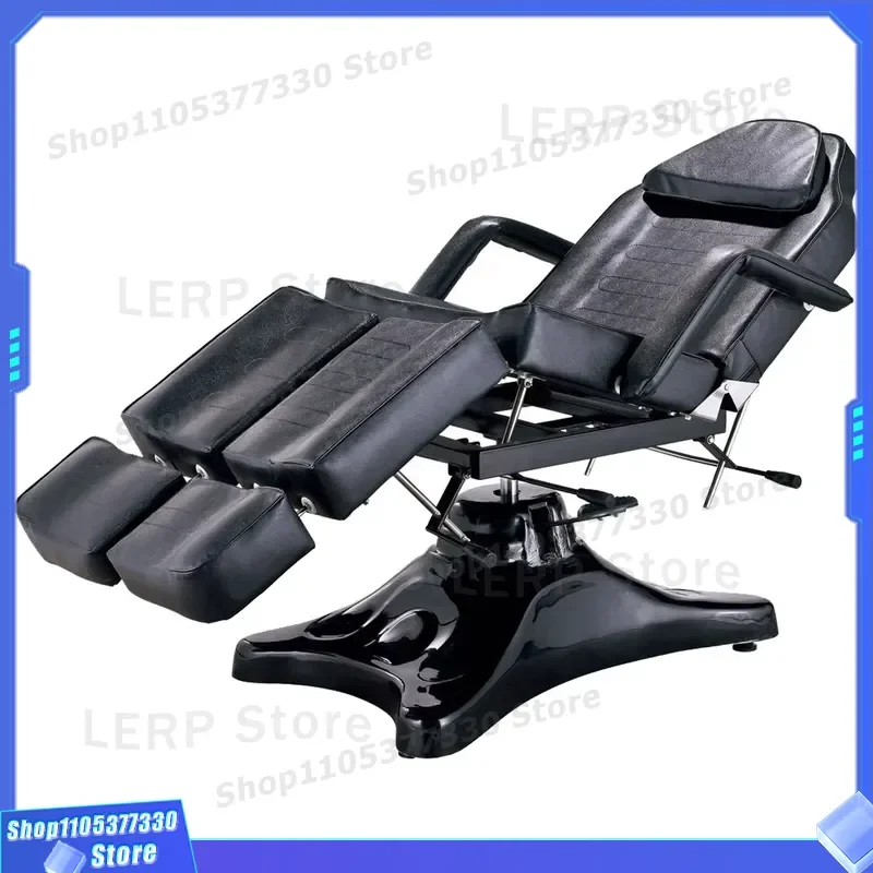 Adjustable Electric Facial Bed for Beauty Salon Spa Treatment Portable Tattoo Chair with Comfortable Cushion Professional