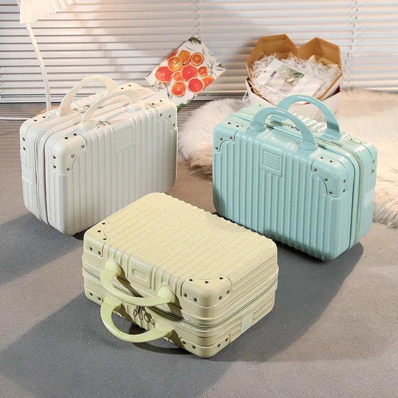 (21) 14 inch luggage cosmetic suitcase corner cosmetic bag gift box small box