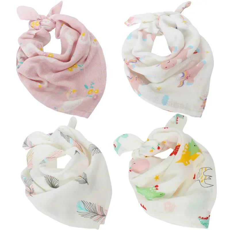 60*60cm Newborn Square Sequins Bamboo Muslin Swaddles Wrap Burp Towel Scraf Bibs Muslin Baby Blanket Diaper