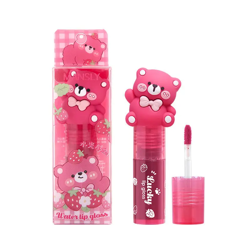 MANSLY Korean Lipstick Plumping Lip Gloss Moisturizing Lip Oil Gloss Natural Lip Plumper Lip Plumper Gloss Kawaii Lip Make up