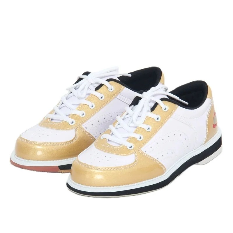 Professional Men's & Women's Bowling Shoes Sneakers - PU Leather Fabric, Breathable Comfortable Inner, Microfiber Slippery Sole