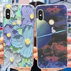 For Xiaomi Redmi Note 5 Pro Case Fashion Flowers Clear Cover Soft Silicone Funda For Xiaomi Redmi Note 5 MEI7S MEI7 Note5 Bumper