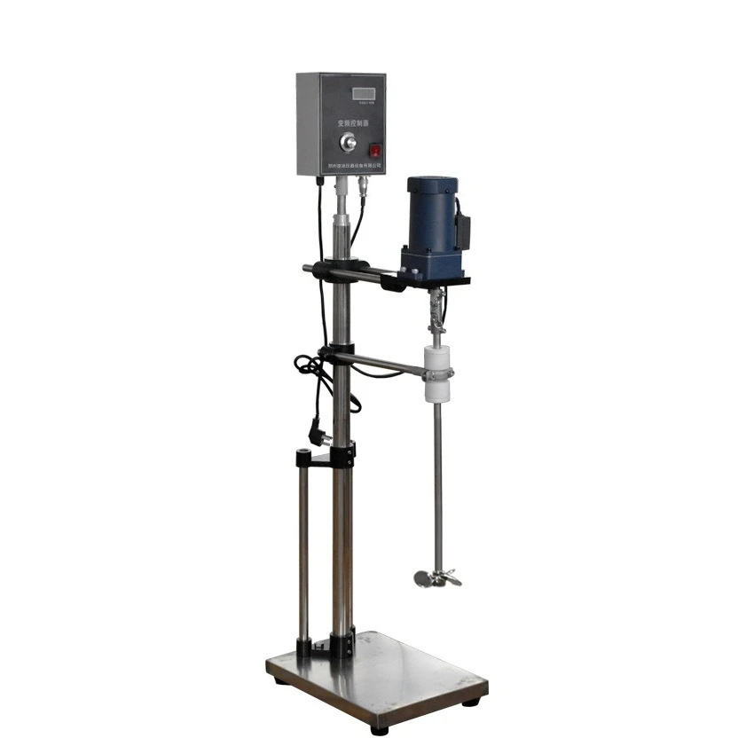 Laboratory Electric Mixer PTFE Anti-corrosion Stirring Paddle Liquid-liquid Mixing Digital Display Speed Adjusting Agitator