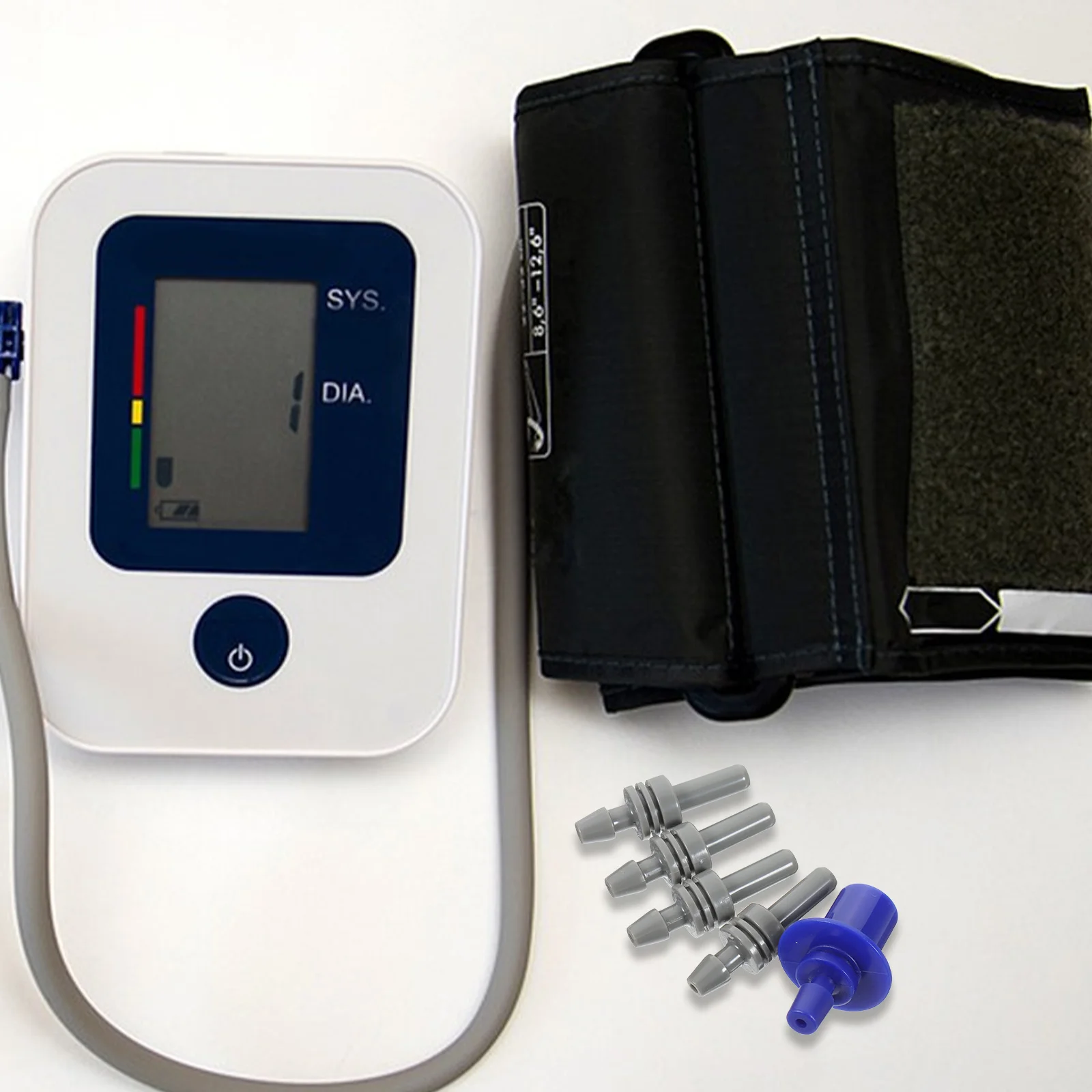 

5pcs Blood Pressure Cuff Connectors Abs Sphygmomanometer Adapter For Arm Band Replacement Monitor Supplies Health Care