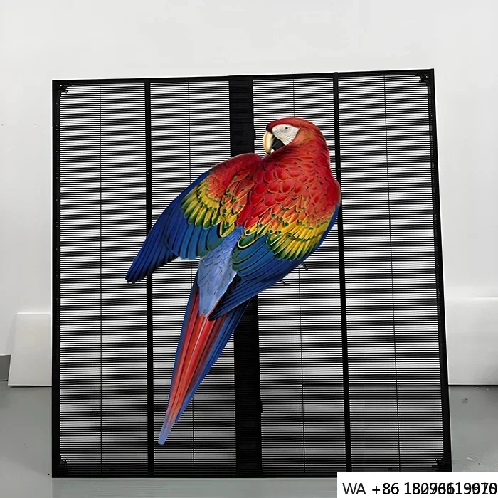 

Transparent LED Glass Wall P3.91 1000x1000mm for Commercial Window Advertising