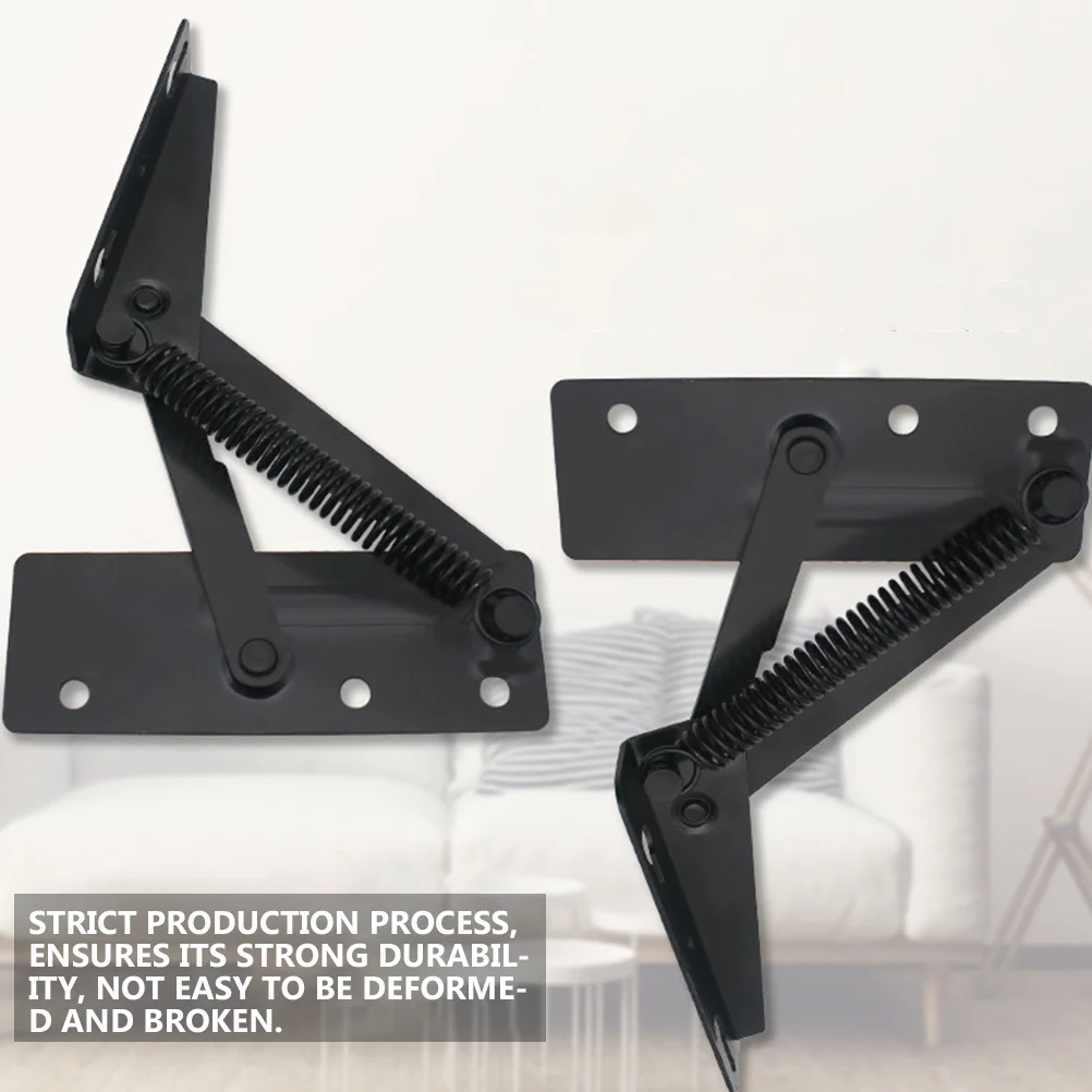 2 قطعة أريكة الربيع المفصلي دائم الصلب الثلاثي ملحق سهلة التركيب إزالة طويلة الأمد استخدام صندوق تخزين منزلي #4