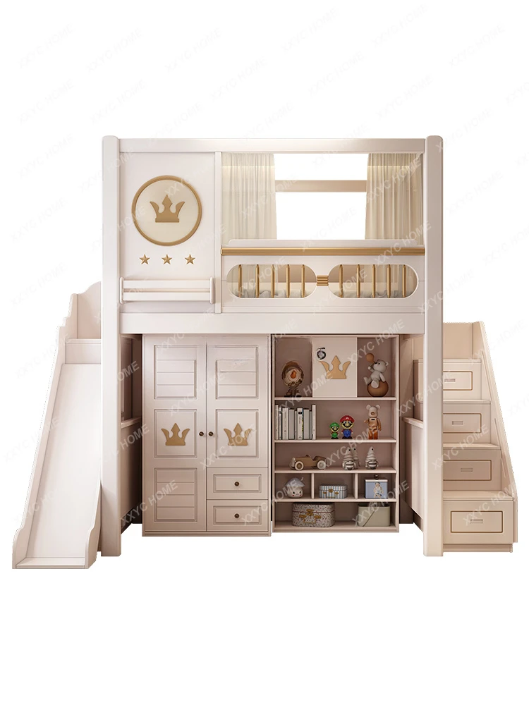 

Multifunctional on and off table children's bed combination