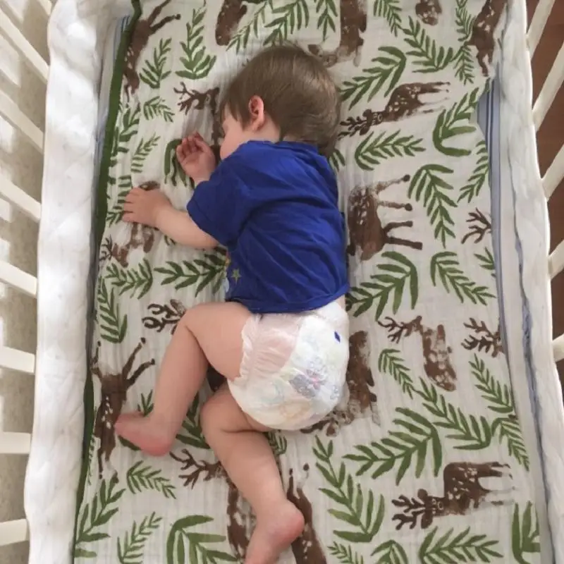 ست طبقات 100% القطن لينة الطفل بطانية من الموسلين خفيفة الوزن تنفس التقميط تلقي بطانية لحديثي الولادة الكمال