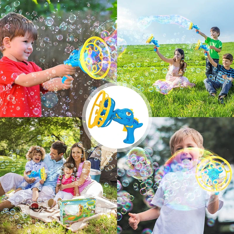 Bubble Gun Bubble Machine Dinosaurier Bubble Blower Spielzeug für Kinder Party begünstigt Geburtstags geschenke für Kinder Outdoor-Spaß Spielzeug