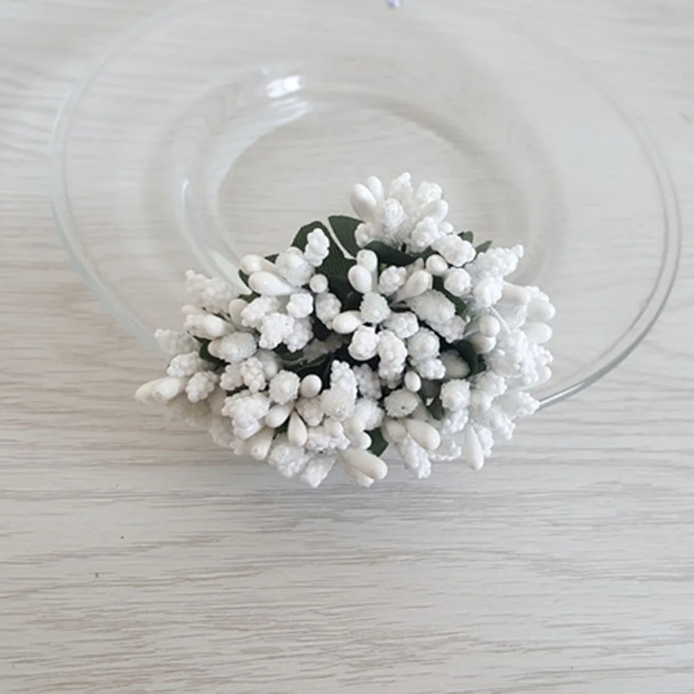 

12 Pcs Simulated Berries Decoration Artificial Picks Realistic White Wedding Party Office Church(corsages bows